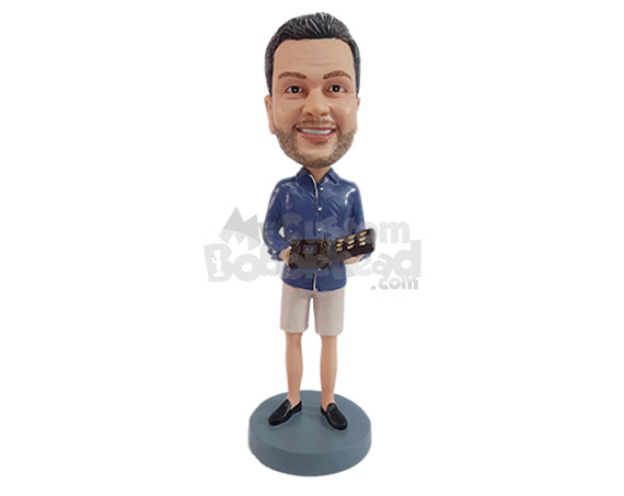 Custom Bobblehead Nice looking man wearing nice casual clothing holding a box of chocolates ready to impress - Leisure & Casual Casual Males Personalized Bobblehead & Action Figure Custom Bobblehead Nice looking man wearing nice casual clothing holding a box of chocolates ready to impress - Leisure & Casual Casual Males Personalized Bobblehead & Action Figure
